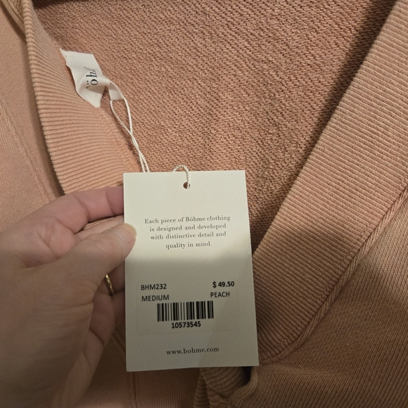 NWT Bohme Tie Back Crewneck - Picture 7 of 8